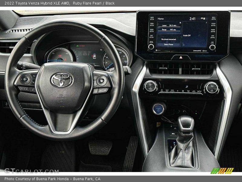 Dashboard of 2022 Venza Hybrid XLE AWD