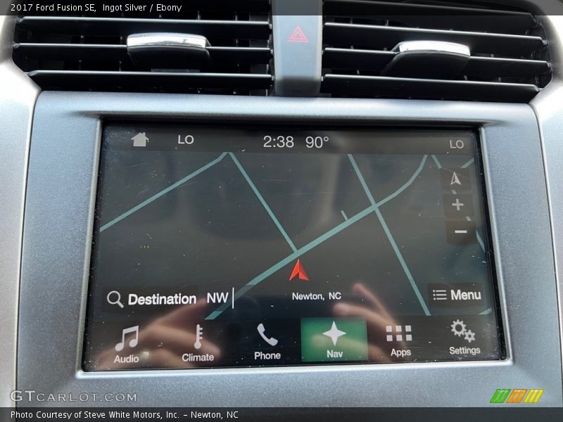 Navigation of 2017 Fusion SE