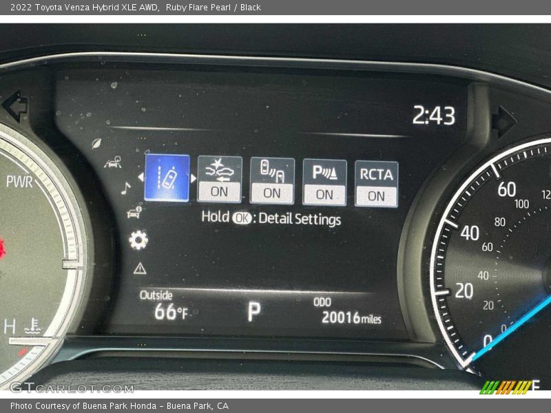 Ruby Flare Pearl / Black 2022 Toyota Venza Hybrid XLE AWD