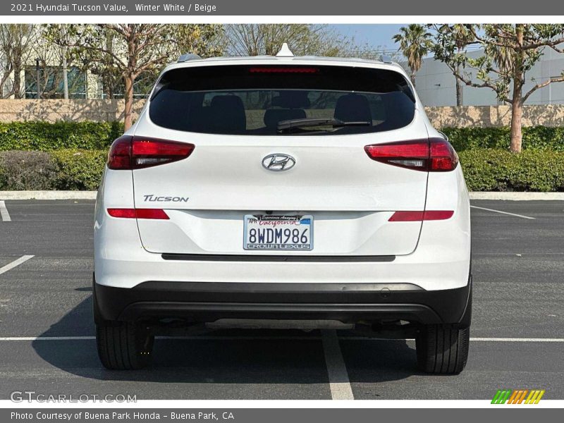 Winter White / Beige 2021 Hyundai Tucson Value