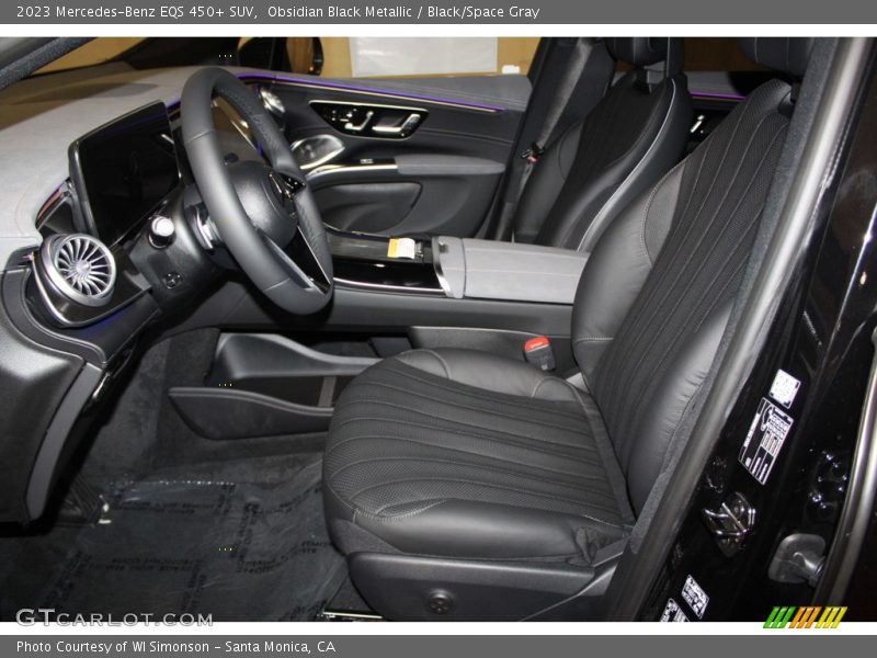 Obsidian Black Metallic / Black/Space Gray 2023 Mercedes-Benz EQS 450+ SUV