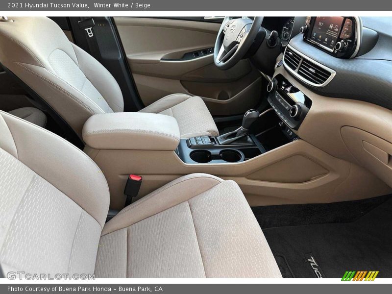 Front Seat of 2021 Tucson Value