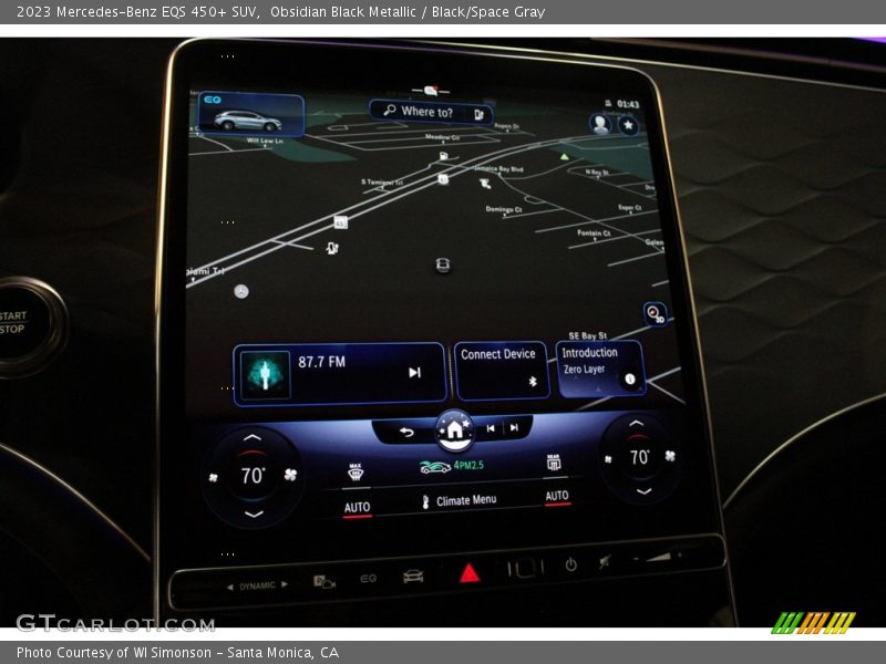 Navigation of 2023 EQS 450+ SUV