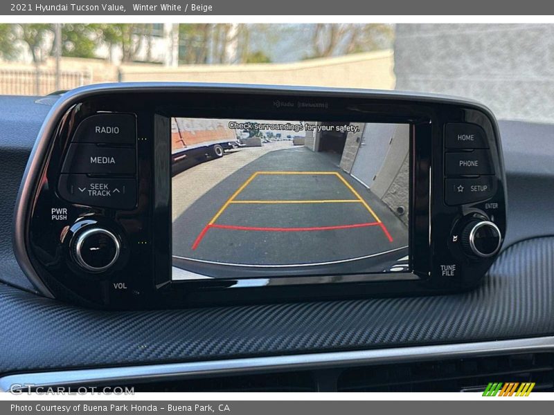 Winter White / Beige 2021 Hyundai Tucson Value