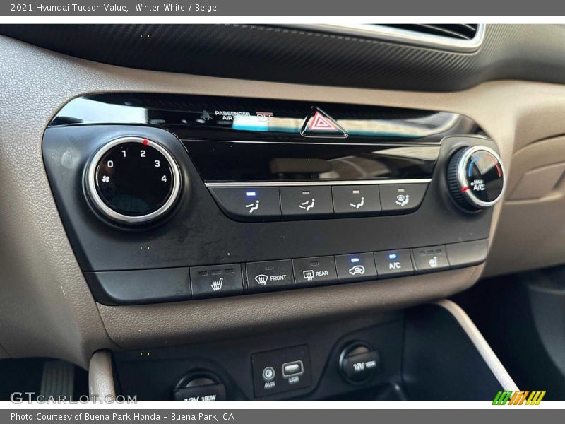 Controls of 2021 Tucson Value