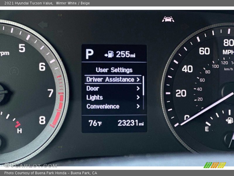 Winter White / Beige 2021 Hyundai Tucson Value