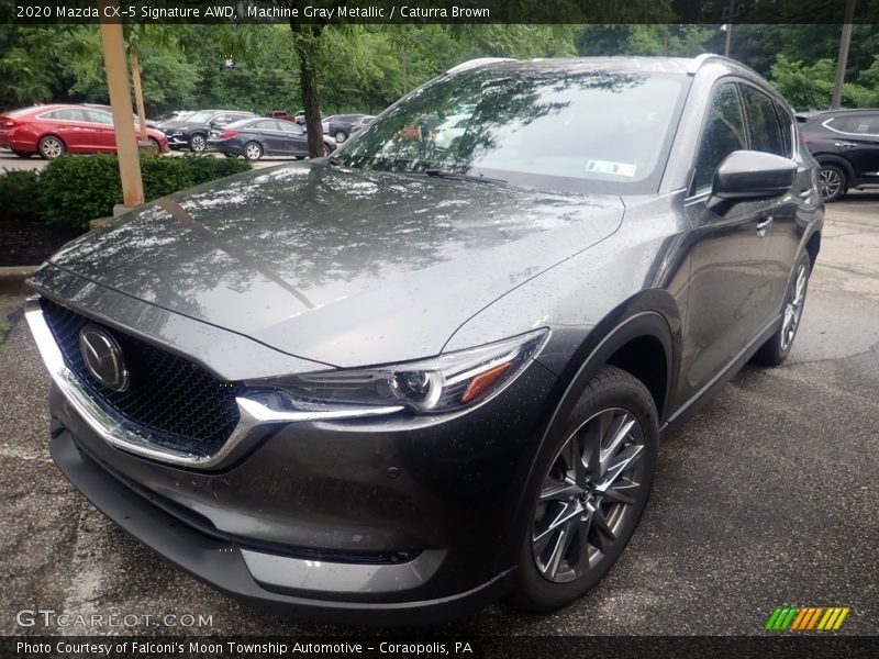 Machine Gray Metallic / Caturra Brown 2020 Mazda CX-5 Signature AWD
