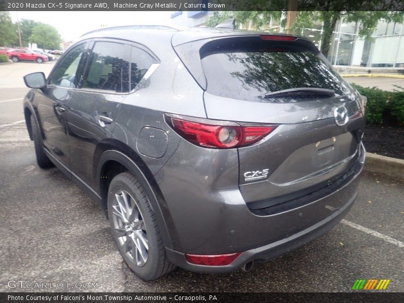 Machine Gray Metallic / Caturra Brown 2020 Mazda CX-5 Signature AWD