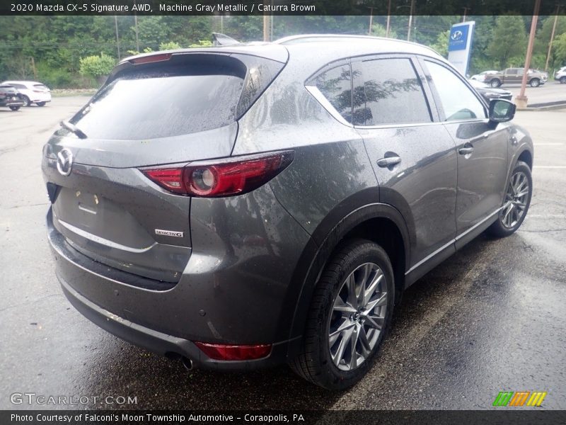 Machine Gray Metallic / Caturra Brown 2020 Mazda CX-5 Signature AWD