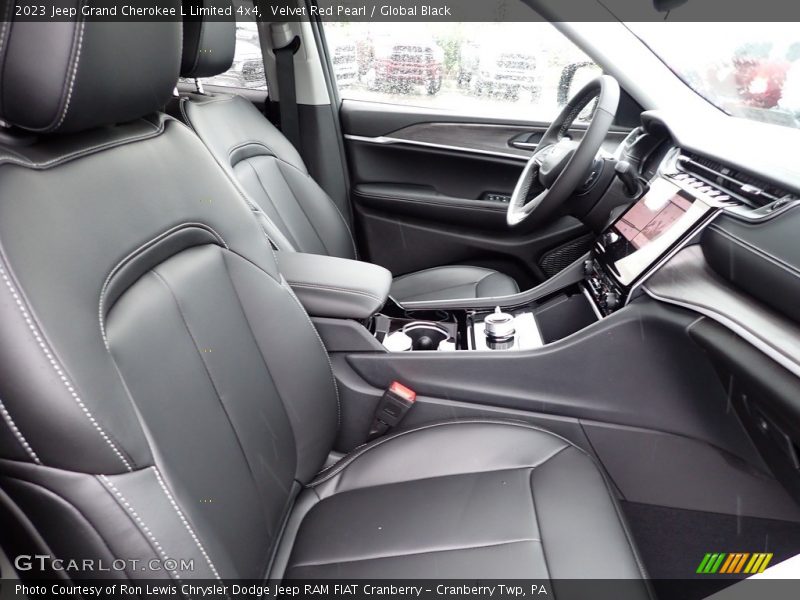 Velvet Red Pearl / Global Black 2023 Jeep Grand Cherokee L Limited 4x4