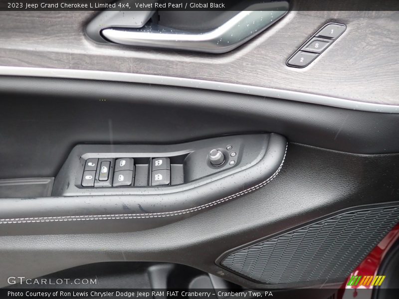 Velvet Red Pearl / Global Black 2023 Jeep Grand Cherokee L Limited 4x4