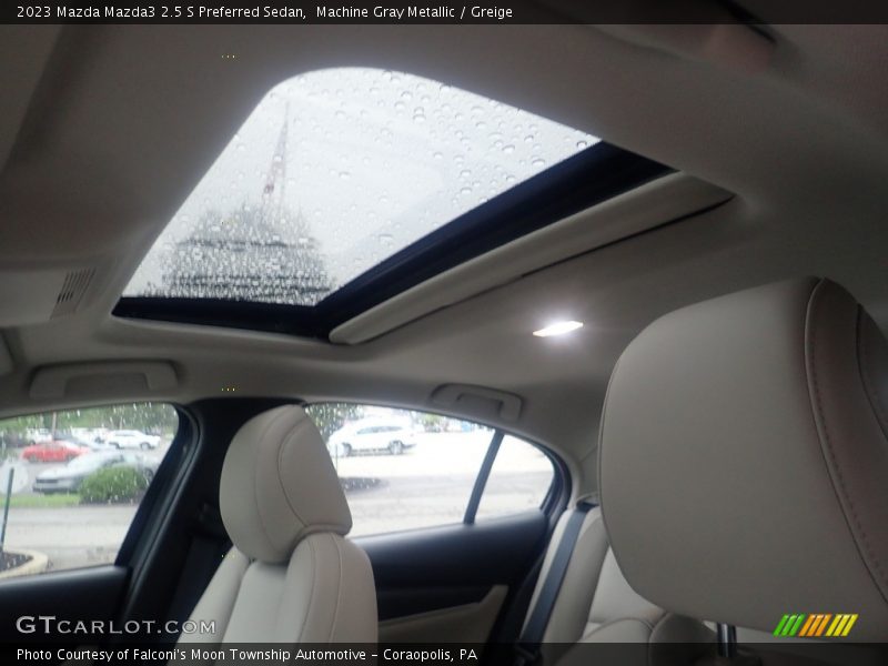 Sunroof of 2023 Mazda3 2.5 S Preferred Sedan