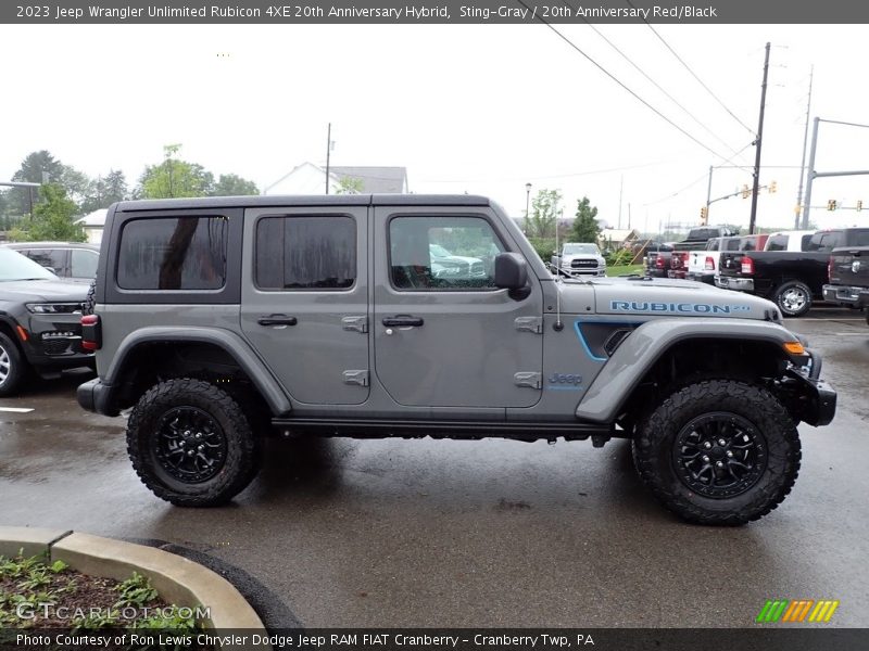 Sting-Gray / 20th Anniversary Red/Black 2023 Jeep Wrangler Unlimited Rubicon 4XE 20th Anniversary Hybrid