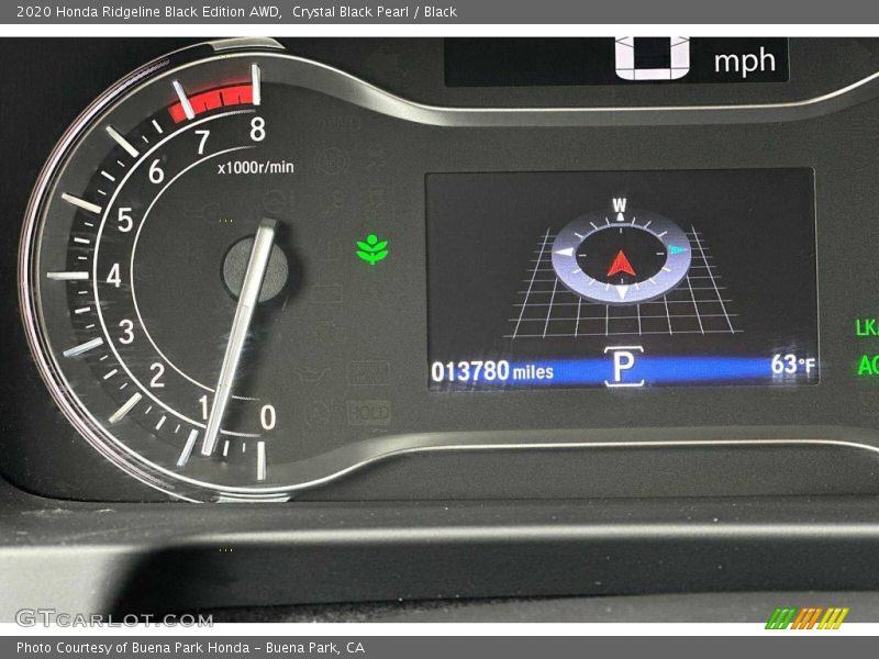  2020 Ridgeline Black Edition AWD Black Edition AWD Gauges