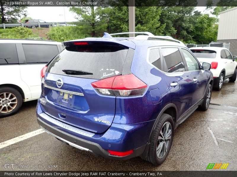 Caspian Blue / Charcoal 2019 Nissan Rogue SV AWD