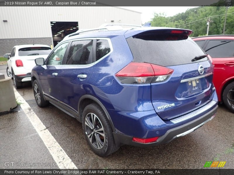 Caspian Blue / Charcoal 2019 Nissan Rogue SV AWD