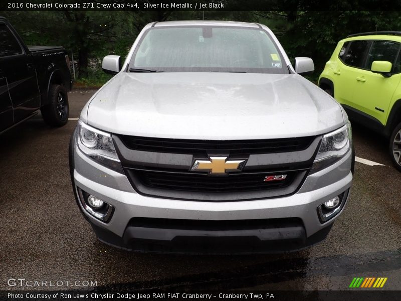 Silver Ice Metallic / Jet Black 2016 Chevrolet Colorado Z71 Crew Cab 4x4