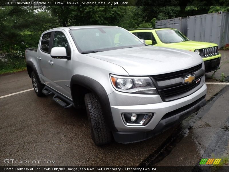 Silver Ice Metallic / Jet Black 2016 Chevrolet Colorado Z71 Crew Cab 4x4