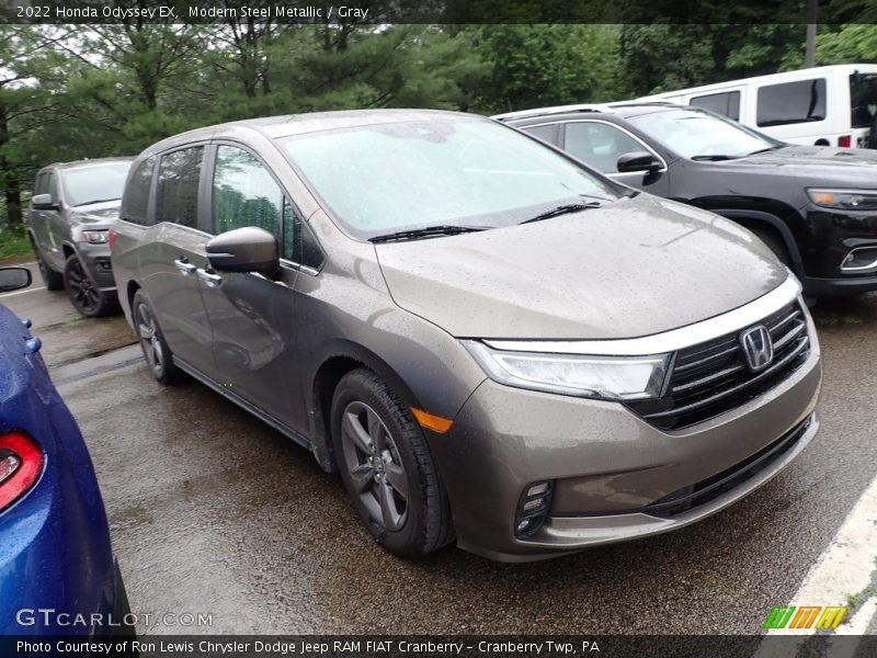Modern Steel Metallic / Gray 2022 Honda Odyssey EX