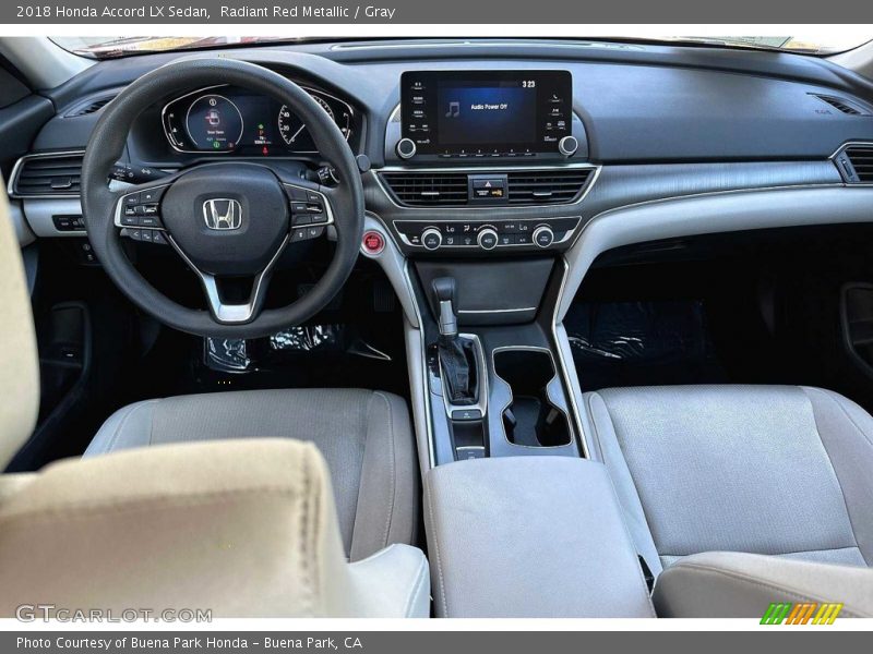 Radiant Red Metallic / Gray 2018 Honda Accord LX Sedan