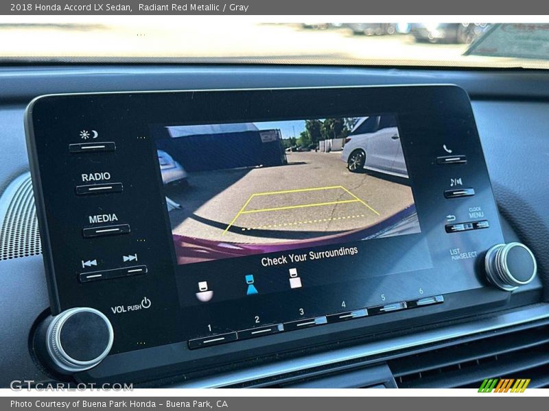 Radiant Red Metallic / Gray 2018 Honda Accord LX Sedan