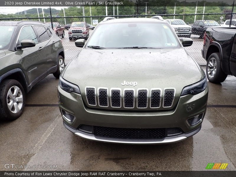 Olive Green Pearl / Ski Gray/Black 2020 Jeep Cherokee Limited 4x4