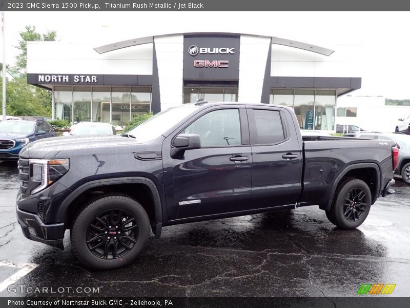 Titanium Rush Metallic / Jet Black 2023 GMC Sierra 1500 Pickup