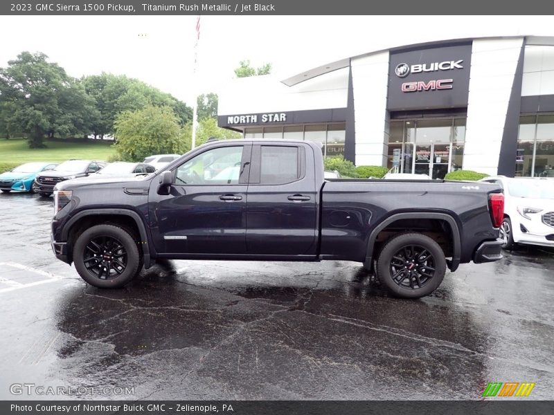 Titanium Rush Metallic / Jet Black 2023 GMC Sierra 1500 Pickup