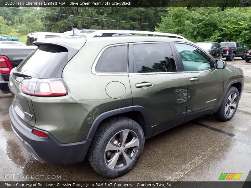 Olive Green Pearl / Ski Gray/Black 2020 Jeep Cherokee Limited 4x4