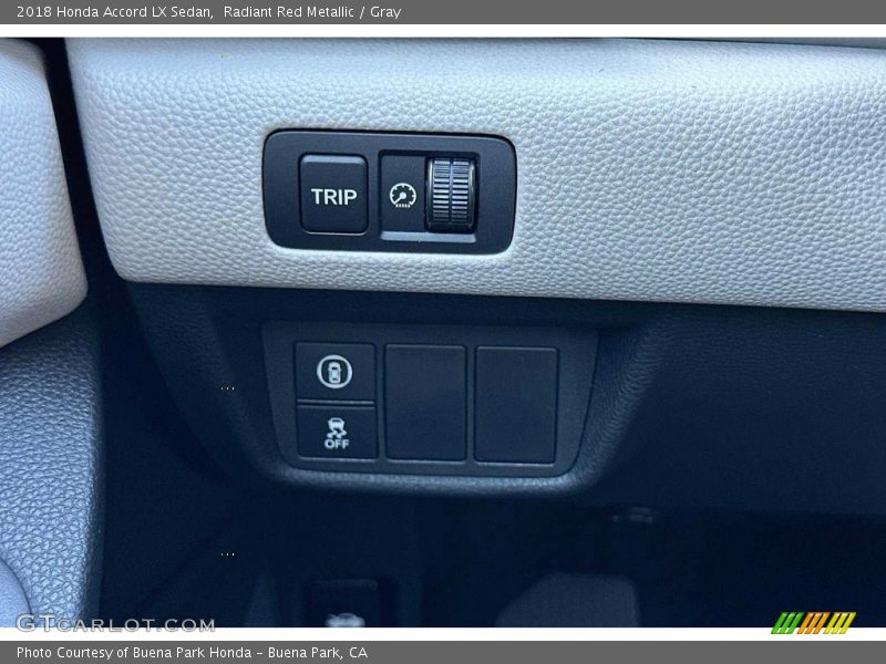 Radiant Red Metallic / Gray 2018 Honda Accord LX Sedan