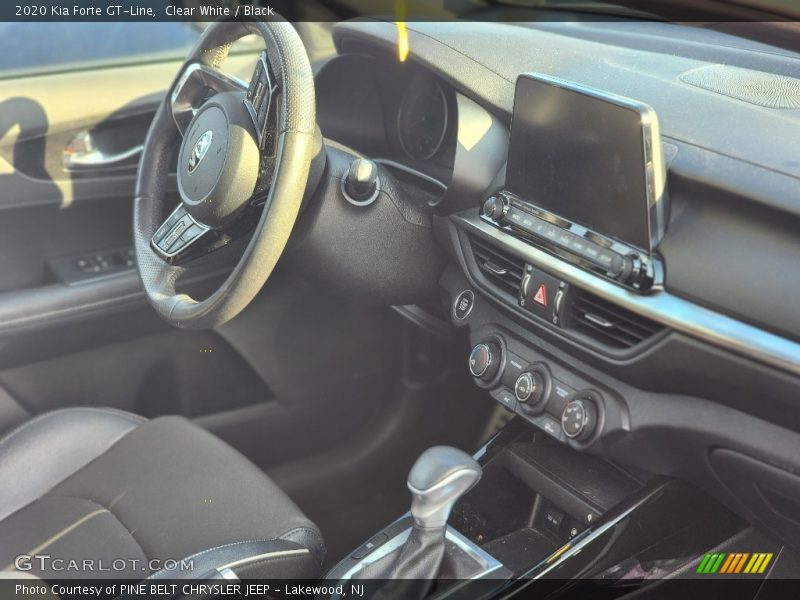 Clear White / Black 2020 Kia Forte GT-Line