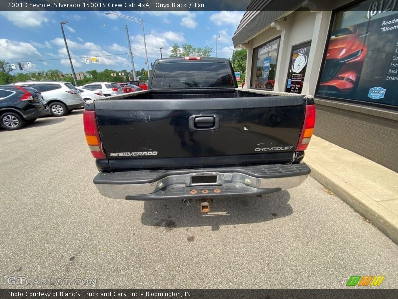 Onyx Black / Tan 2001 Chevrolet Silverado 1500 LS Crew Cab 4x4