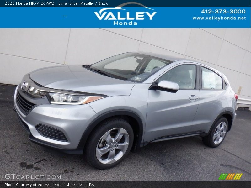 Lunar Silver Metallic / Black 2020 Honda HR-V LX AWD