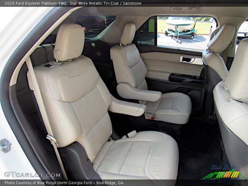 Star White Metallic Tri-Coat / Sandstone 2020 Ford Explorer Platinum 4WD