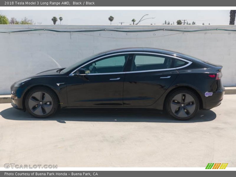 Black / Black 2018 Tesla Model 3 Long Range AWD