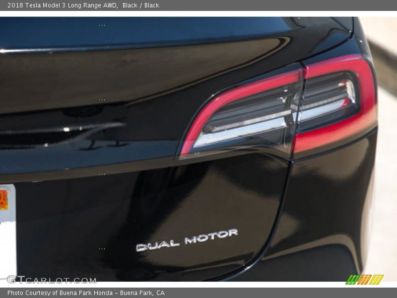 Black / Black 2018 Tesla Model 3 Long Range AWD