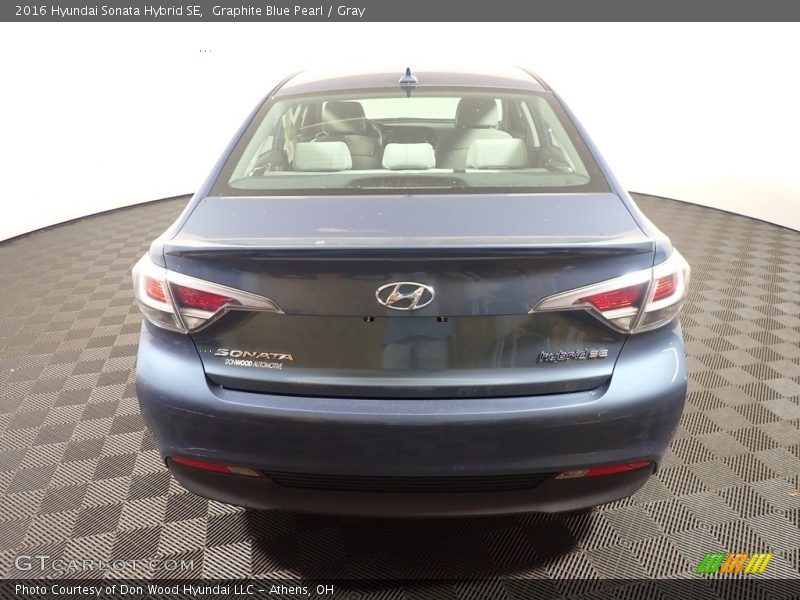 Graphite Blue Pearl / Gray 2016 Hyundai Sonata Hybrid SE