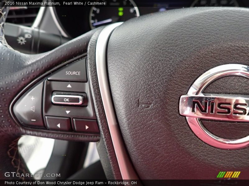 Pearl White / Cashmere 2016 Nissan Maxima Platinum
