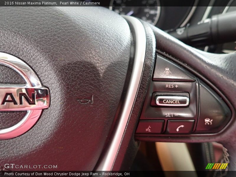Pearl White / Cashmere 2016 Nissan Maxima Platinum