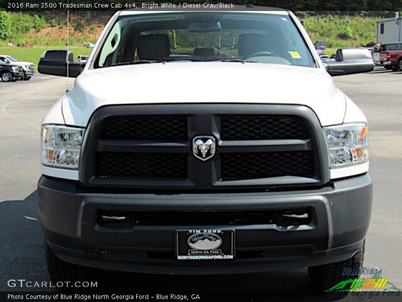 Bright White / Diesel Gray/Black 2016 Ram 3500 Tradesman Crew Cab 4x4