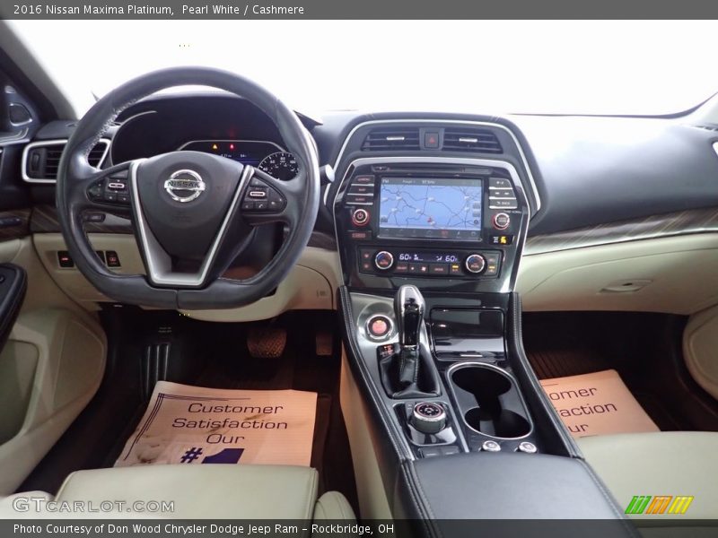 Pearl White / Cashmere 2016 Nissan Maxima Platinum