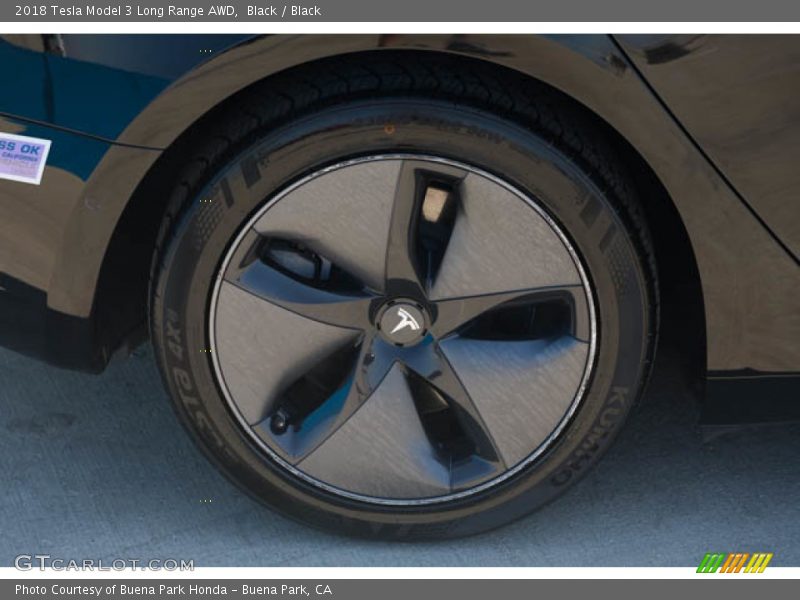 Black / Black 2018 Tesla Model 3 Long Range AWD