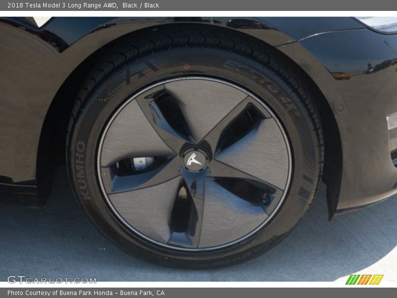 Black / Black 2018 Tesla Model 3 Long Range AWD