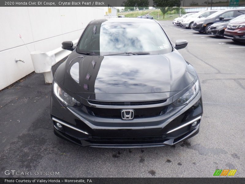 Crystal Black Pearl / Black 2020 Honda Civic EX Coupe