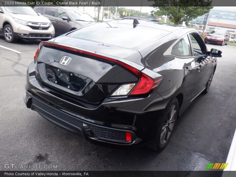 Crystal Black Pearl / Black 2020 Honda Civic EX Coupe