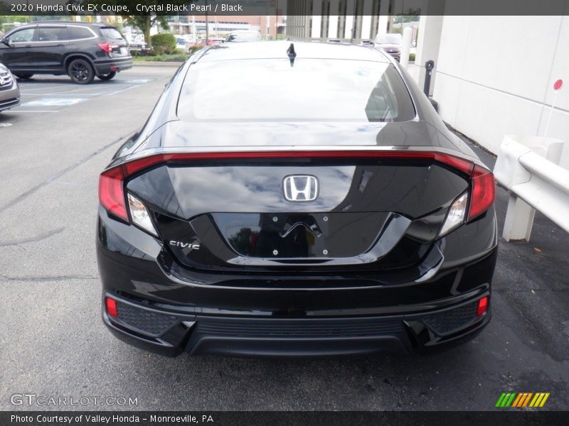 Crystal Black Pearl / Black 2020 Honda Civic EX Coupe