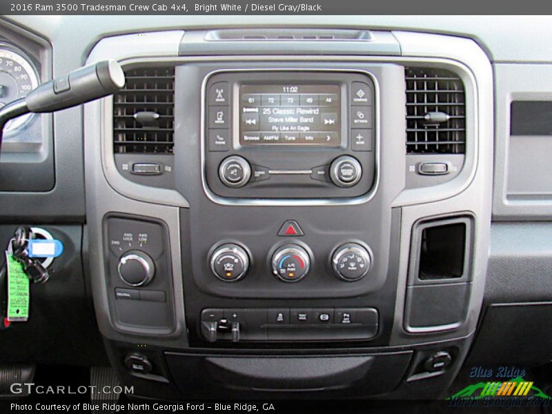 Bright White / Diesel Gray/Black 2016 Ram 3500 Tradesman Crew Cab 4x4
