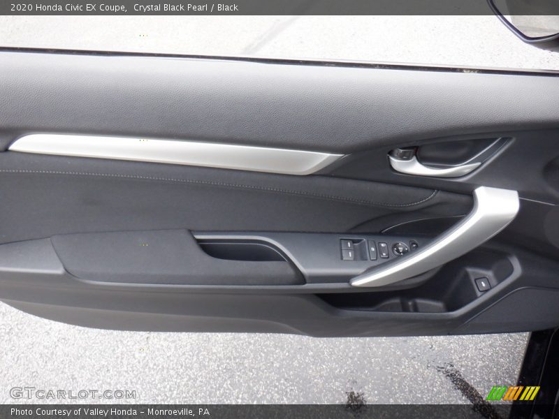 Crystal Black Pearl / Black 2020 Honda Civic EX Coupe