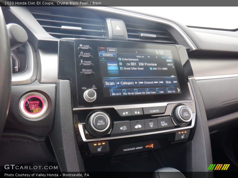 Controls of 2020 Civic EX Coupe