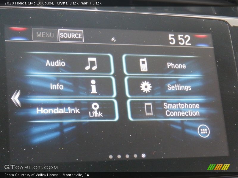 Controls of 2020 Civic EX Coupe